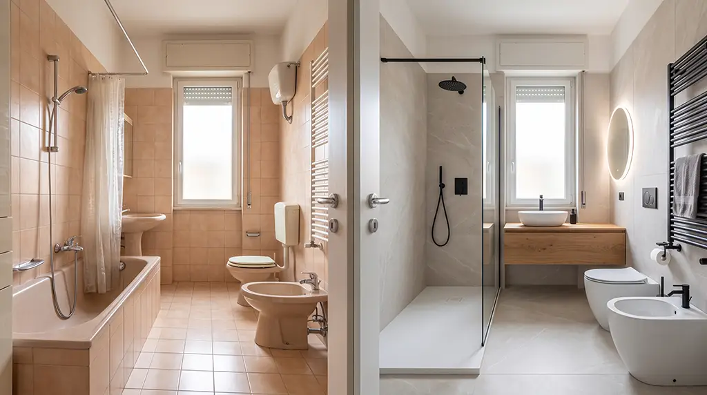 Ristrutturazione bagno moderno Santa Rita Torino